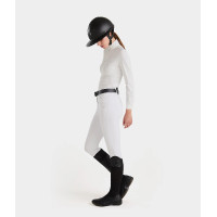 X-Prime calças de equitação knee grip feminino Horse Pilot mulher Branco