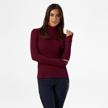 Top HV Polo Oria mulher Vinho Vermelho