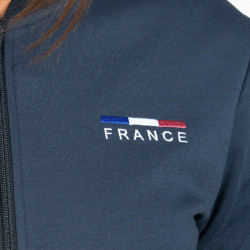 Moletom com Zíper Feminino France Edição Limitada Flags & Cup Moletom com Zíper Feminino France Edição Limitada Flags & Cup