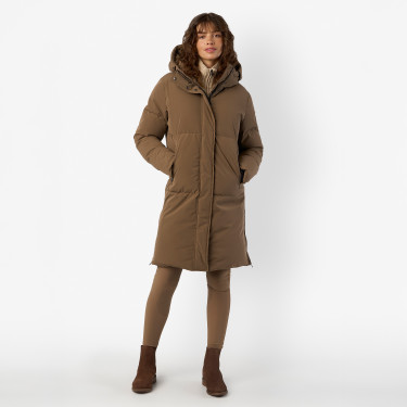 Parka HV Polo Rowan para mulher Pecã Bege Parka HV Polo Rowan para mulher Pecã Bege