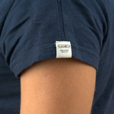 T-Shirt Feminino Ocana Flags & Cup Azul-marinho T-Shirt Feminino Ocana Flags & Cup Azul-marinho