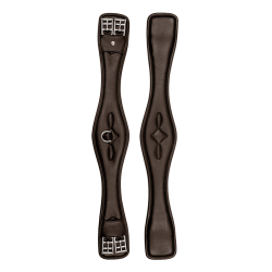 Cilha curta Waldhausen couro Comfort Castanho