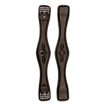 Cilha curta Waldhausen couro Comfort Castanho