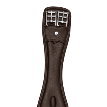 Cilha curta Waldhausen couro Comfort Castanho