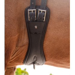 Cilha curta Waldhausen couro Comfort Castanho