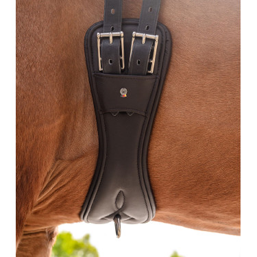 Cilha curta Waldhausen couro Comfort Castanho