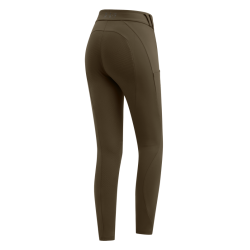 Legging térmico de equitação ELT Rena feminino Castanho verde Legging térmico de equitação ELT Rena feminino Castanho verde