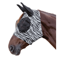 Máscara anti-moscas Waldhausen Puck Zebra Preto / branco