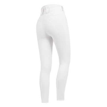 Calça de equitação ELT Maja Glam Curved cintura alta Branco Calça de equitação ELT Maja Glam Curved cintura alta Branco