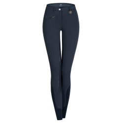 Calça de equitação ELT Fun Sport silicone feminina Azul noturno