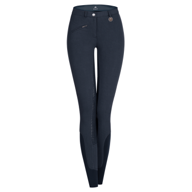 Calça de equitação ELT Fun Sport silicone feminina Azul noturno