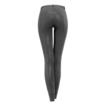 Calça de equitação infantil ELT Fun Sport com silicone Asfalto Cinzento