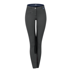 Calça de equitação infantil ELT Fun Sport Asfalto / preto