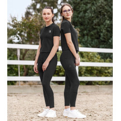 Calça de equitação infantil ELT Essential silicone Preto Calça de equitação infantil ELT Essential silicone Preto