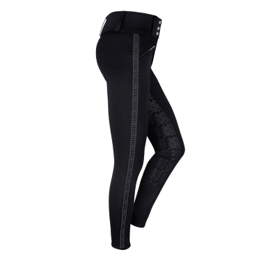Calça de equitação ELT Elisa cintura alta meia-estação Preto