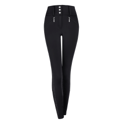 Calça de equitação ELT Elisa cintura alta meia-estação Preto