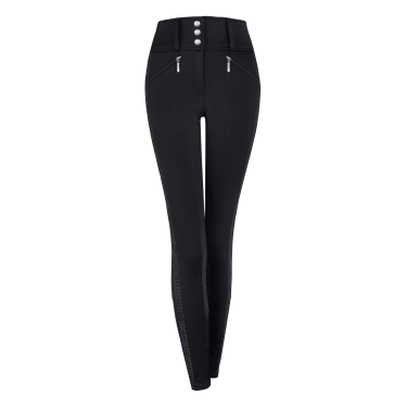 Calça de equitação ELT Elisa cintura alta meia-estação Preto