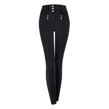 Calça de equitação ELT Elisa cintura alta meia-estação Preto
