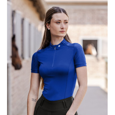 T-shirt com fecho funcional ELT Nancy Azul safira
