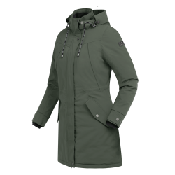 Parka de equitação ELT inverno Performance Ontario Verde-oliva escuro Kaki Parka de equitação ELT inverno Performance Ontario Verde-oliva escuro Kaki