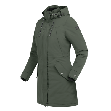 Parka de equitação ELT inverno Performance Ontario Verde-oliva escuro Kaki Parka de equitação ELT inverno Performance Ontario Verde-oliva escuro Kaki