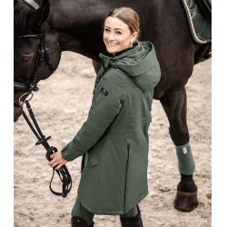 Parka de equitação ELT inverno Performance Ontario Verde-oliva escuro Kaki Parka de equitação ELT inverno Performance Ontario Verde-oliva escuro Kaki