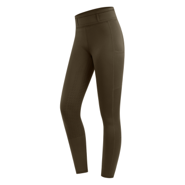 Legging de equitação ELT Ella Glam Castanho verde