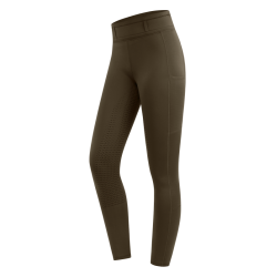 Legging de equitação ELT Ella Glam Castanho verde