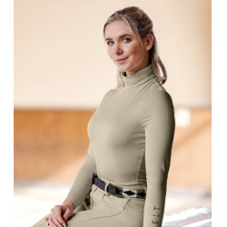 Camisa de equitação feminina ELT Madison gola alta