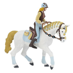 Figura Cavaleira adulta Fashion azul Papo Figura Cavaleira adulta Fashion azul Papo