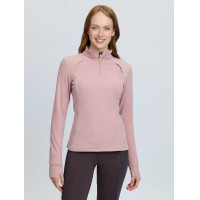 Polar feminino equitação LeMieux com gola 1/4 zip
