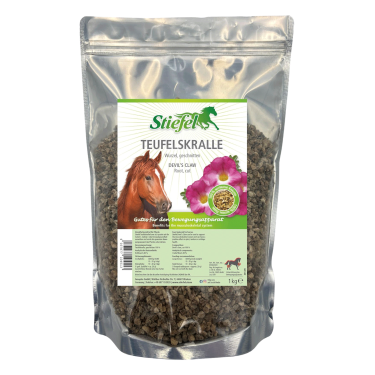 Suplemento equino: Garra-do-diabo moída Stiefel 1kg Suplemento equino: Garra-do-diabo moída Stiefel 1kg