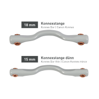 Mors de bridão Beris passagem de língua Konnex anel fechado 7,5 cm Suave Castanho Mors de bridão Beris passagem de língua Konnex anel fechado 7,5 cm Suave Castanho