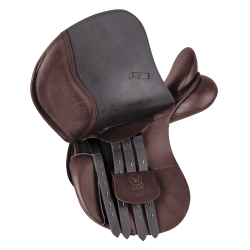 Sela mista Waldhausen couro Comfort Castanho
