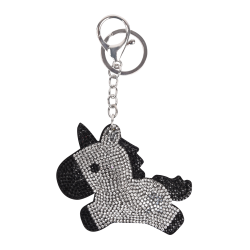 Chaveiro Waldhausen Unicórnio Prata / preto