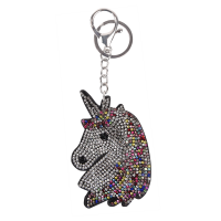 Chaveiro Waldhausen Unicórnio Prata / multicolorido