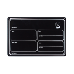 Painel de box Waldhausen metal Preto