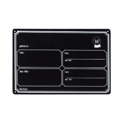 Painel de box Waldhausen metal Preto