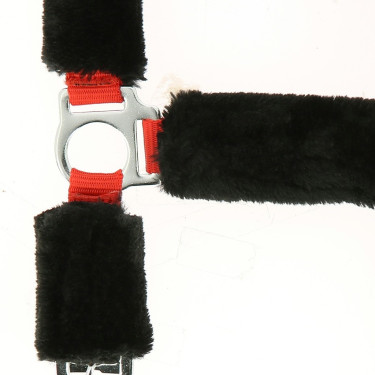 Cabeçada Norton com forro completo de lã sintética Vermelho / preto Cabeçada Norton com forro completo de lã sintética Vermelho / preto