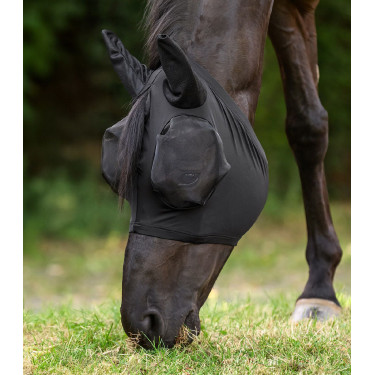 Máscara anti-moscas Waldhausen Puck Preto