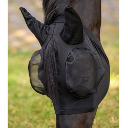 Máscara anti-moscas Waldhausen Puck Preto