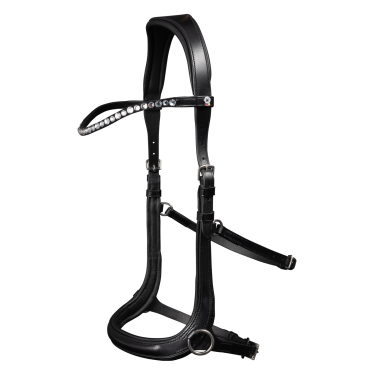 Bridão sem embocadura Sensation Waldhausen X-Line Preto Bridão sem embocadura Sensation Waldhausen X-Line Preto