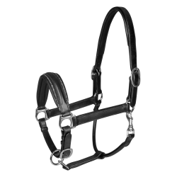 Cabeçada Waldhausen S-Line em couro Glamour Preto