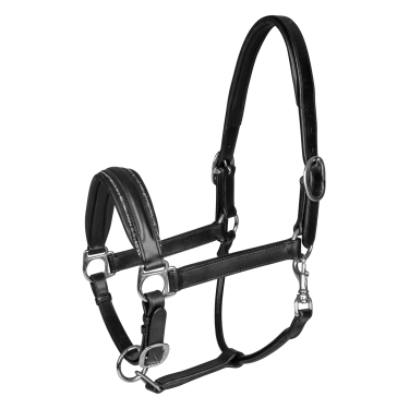 Cabeçada Waldhausen S-Line em couro Glamour Preto
