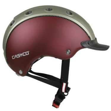 Capacete Casco Choice Turnier Vermelho / oliva