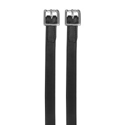Tiras de esporas Waldhausen couro Preto