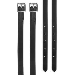 Tiras de esporas Waldhausen couro Preto