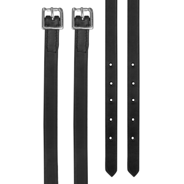 Tiras de esporas Waldhausen couro Preto