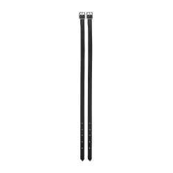 Tiras de esporas Waldhausen couro Preto
