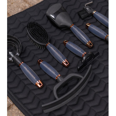Raspadeira metálica redonda Waldhausen com cabo de gel Preto / rosa